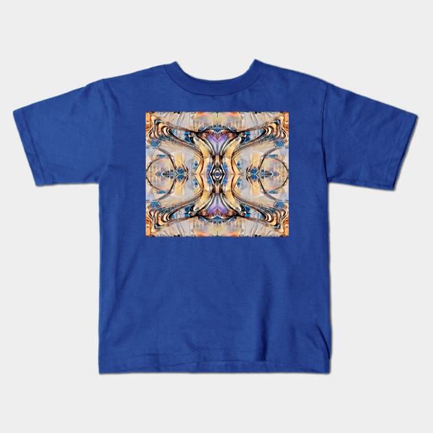 Elation. Abstract Geometric Pattern Kids T-Shirt by ArtlyStudio
